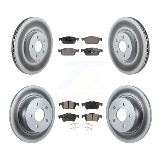 [Avant + Arrière] Kit de disque (revêtu) et plaquette (semi-métallique) de frein pour Ford Escape Connect KGF-100989
