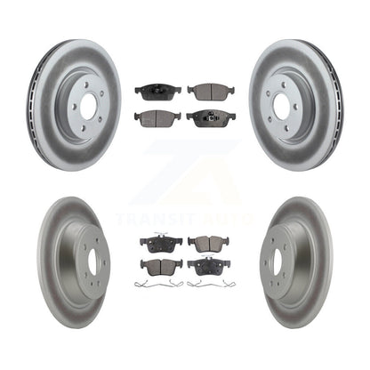 [Avant + Arrière] Kit de disque (revêtu) et plaquette (semi-métallique) de frein pour Ford Escape Lincoln MKC KGF-100990