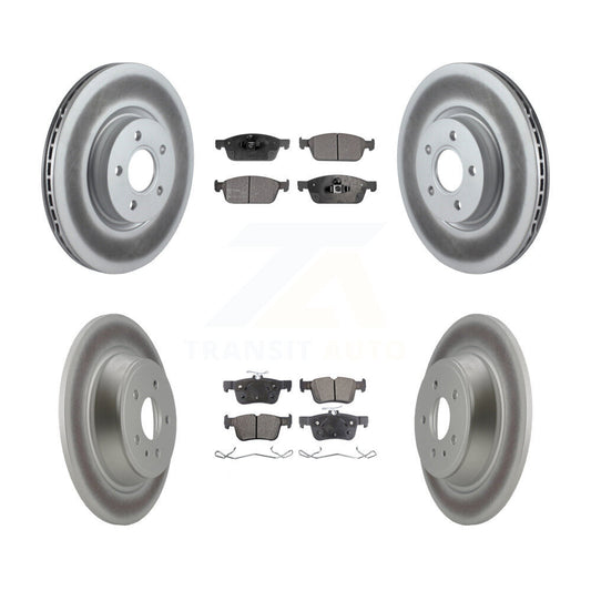 [Avant + Arrière] Kit de disque (revêtu) et plaquette (semi-métallique) de frein pour Ford Escape Lincoln MKC KGF-100990