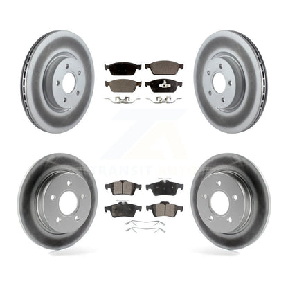 [Avant + Arrière] Kit de disque (revêtu) et plaquette (semi-métallique) de frein pour Ford Focus ST KGF-100991