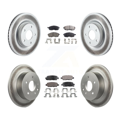 [Avant + Arrière] Kit de disque (revêtu) et plaquette (semi-métallique) de frein pour Nissan Altima KGF-100992