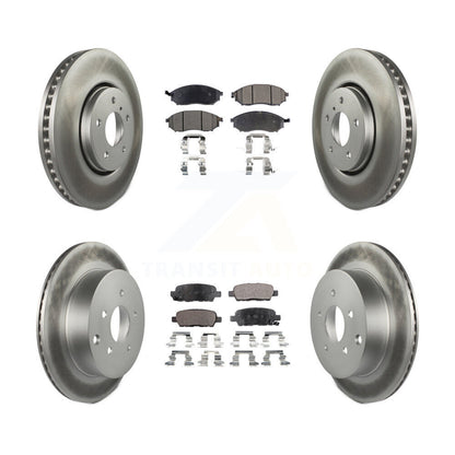 [Avant + Arrière] Kit de disque (revêtu) et plaquette (semi-métallique) de frein pour Infiniti FX35 FX37 QX70 FX45 INFINITI KGF-100994