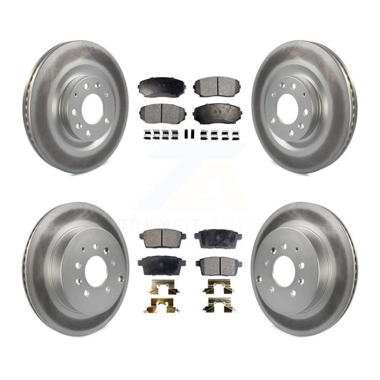 [Avant + Arrière] Kit de disque (revêtu) et plaquette (semi-métallique) de frein pour 2007-2015 Mazda CX-9 KGF-100995