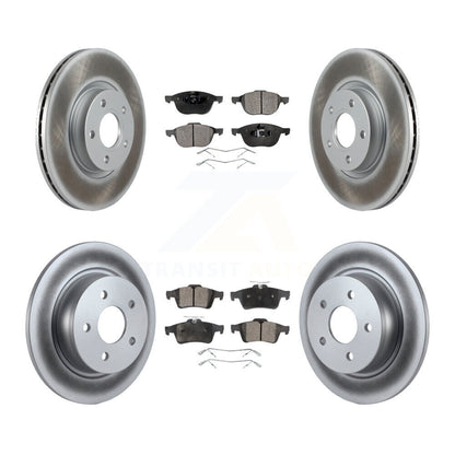 [Avant + Arrière] Kit de disque (revêtu) et plaquette (semi-métallique) de frein pour Ford Escape C-Max KGF-101003