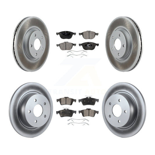 [Avant + Arrière] Kit de disque (revêtu) et plaquette (semi-métallique) de frein pour Ford Escape C-Max KGF-101003