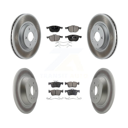 [Avant + Arrière] Kit de disque (revêtu) et plaquette (semi-métallique) de frein pour Ford Escape KGF-101004