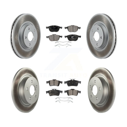[Avant + Arrière] Kit de disque (revêtu) et plaquette (semi-métallique) de frein pour Volvo S40 C70 C30 V50 KGF-101005