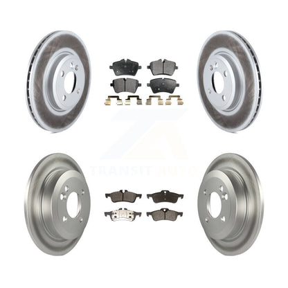 [Avant + Arrière] Kit de disque (revêtu) et plaquette (semi-métallique) de frein pour 2002-2005 Mini Cooper avec 294mm Diameter Rotor KGF-101006