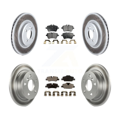 [Avant + Arrière] Kit de disque (revêtu) et plaquette (semi-métallique) de frein pour 2015 Mini Cooper 2.0L 1.5L avec 294mm Diameter Rotor KGF-101009