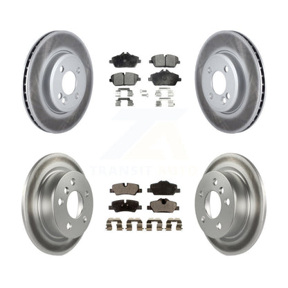 [Avant + Arrière] Kit de disque (revêtu) et plaquette (semi-métallique) de frein pour 2015 Mini Cooper 2.0L 1.5L avec 280mm Diameter Rotor KGF-101012