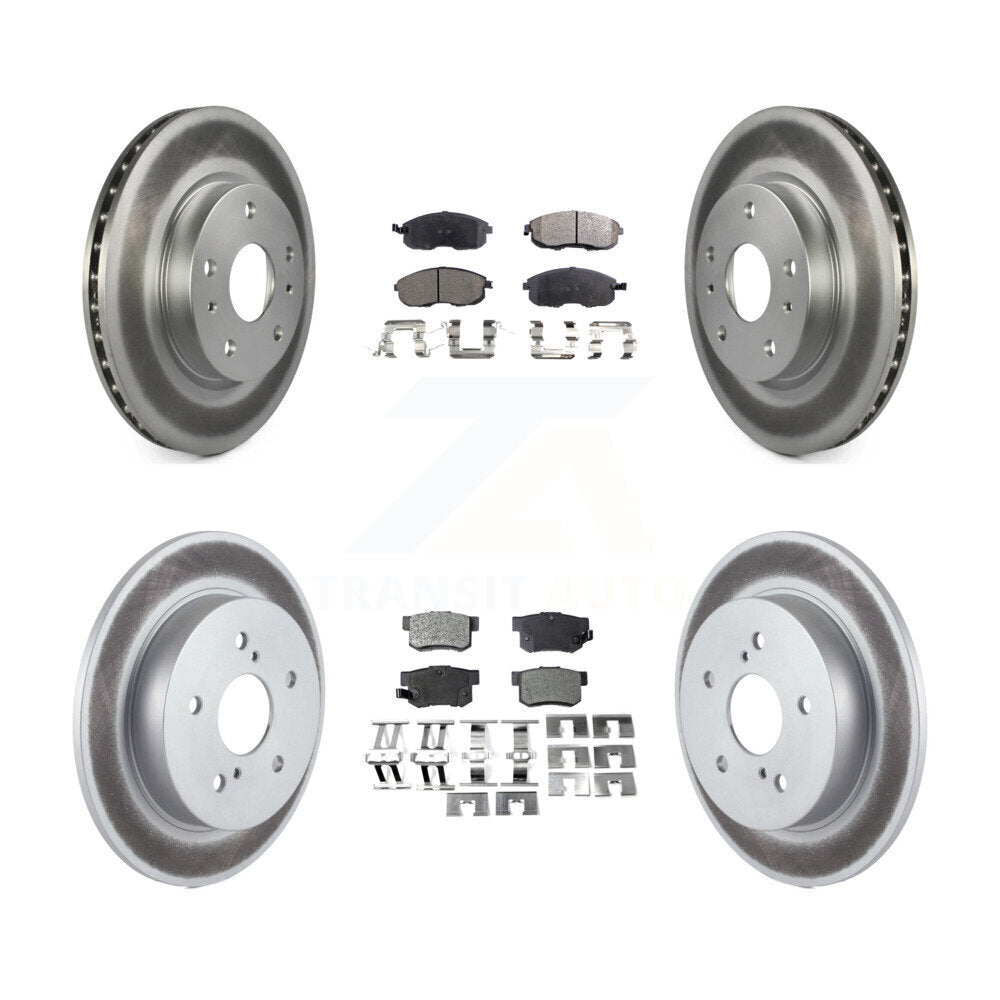 [Avant + Arrière] Kit de disque (revêtu) et plaquette (semi-métallique) de frein pour Suzuki SX4 Crossover KGF-101013