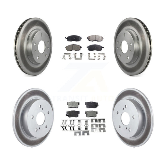 [Avant + Arrière] Kit de disque (revêtu) et plaquette (semi-métallique) de frein pour Suzuki SX4 Crossover KGF-101013