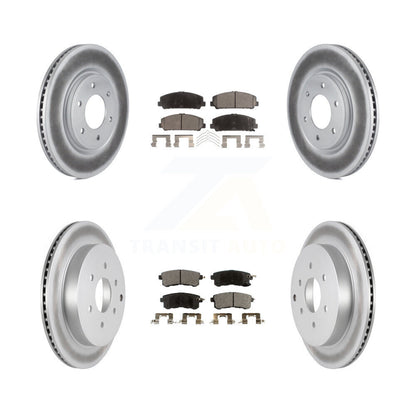 [Avant + Arrière] Kit de disque (revêtu) et plaquette (semi-métallique) de frein pour INFINITI Nissan Armada QX80 QX56 KGF-101019