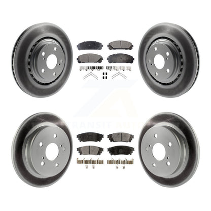[Avant + Arrière] Kit de disque (revêtu) et plaquette (semi-métallique) de frein pour Lexus NX200t NX300 NX300h KGF-101023