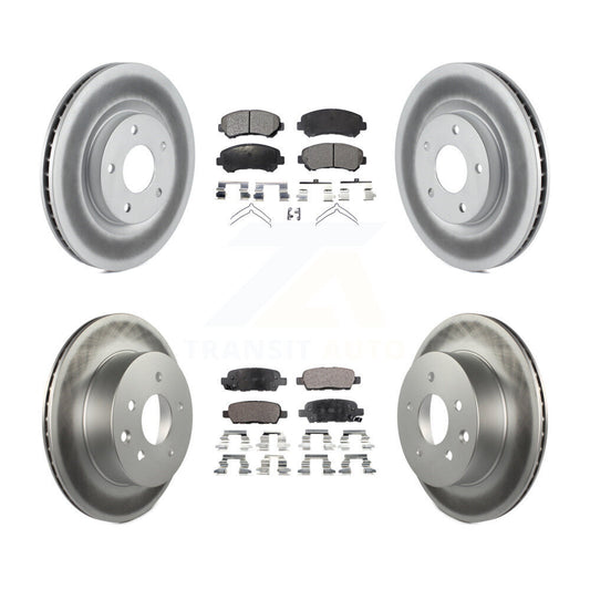 [Avant + Arrière] Kit de disque (revêtu) et plaquette (semi-métallique) de frein pour Nissan Rogue Select KGF-101024