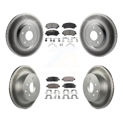 [Avant + Arrière] Kit de disque (revêtu) et plaquette (semi-métallique) de frein pour 2014-2017 Nissan Juke Nismo RS KGF-101027