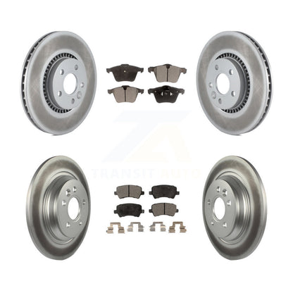 [Avant + Arrière] Kit de disque (revêtu) et plaquette (semi-métallique) de frein pour Volvo S60 V60 Cross Country V70 KGF-101028