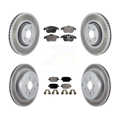 [Avant + Arrière] Kit de disque (revêtu) et plaquette (semi-métallique) de frein pour 2008-2011 Land Rover LR2 KGF-101029