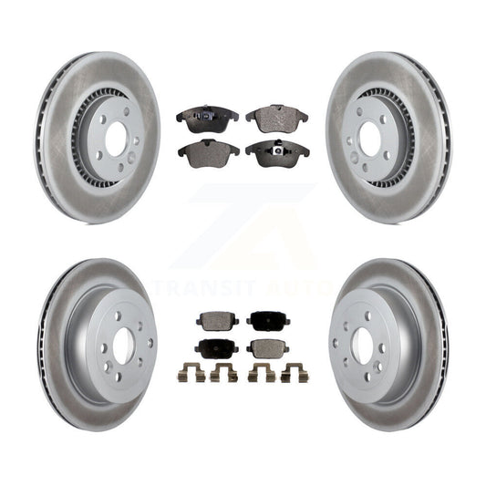 [Avant + Arrière] Kit de disque (revêtu) et plaquette (semi-métallique) de frein pour 2008-2011 Land Rover LR2 KGF-101029