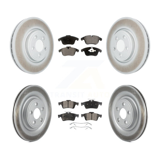 [Avant + Arrière] Kit de disque (revêtu) et plaquette (semi-métallique) de frein pour Jaguar XF XK Vanden Plas XJ8 S-Type KGF-101030