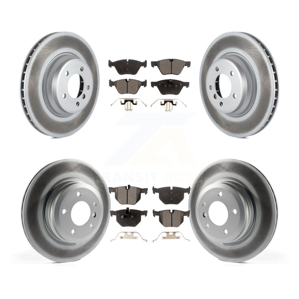 [Avant + Arrière] Kit de disque (revêtu) et plaquette (semi-métallique) de frein pour 2007 BMW 335xi KGF-101032