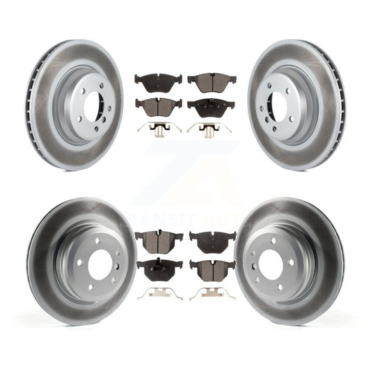 [Avant + Arrière] Kit de disque (revêtu) et plaquette (semi-métallique) de frein pour 2007 BMW 335xi KGF-101032