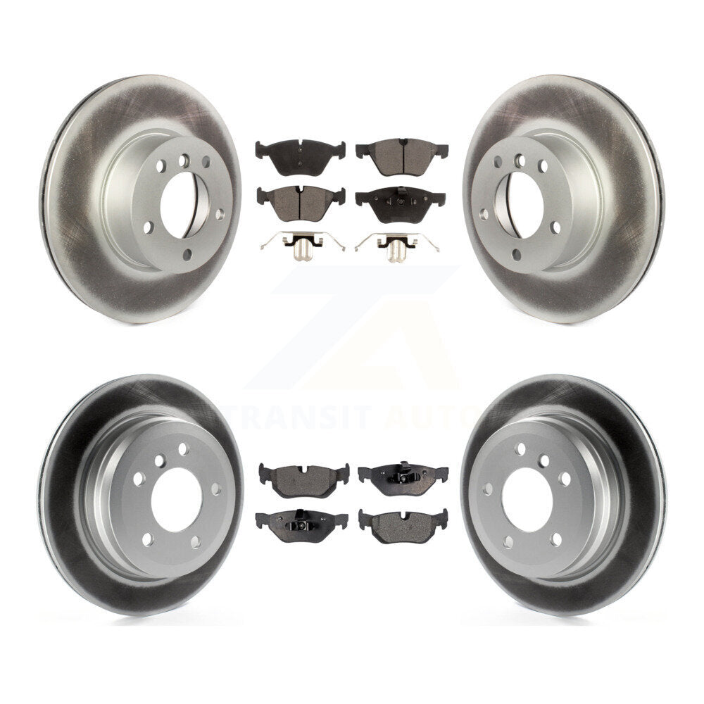 [Avant + Arrière] Kit de disque (revêtu) et plaquette (semi-métallique) de frein pour 2008 BMW 328xi To 08 07 KGF-101034