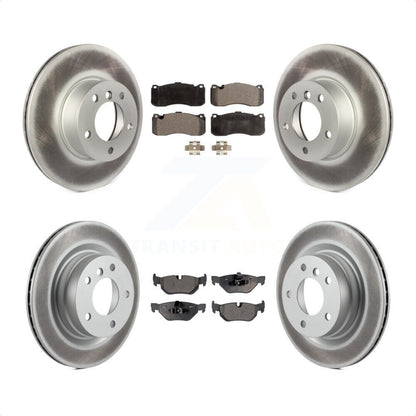 [Avant + Arrière] Kit de disque (revêtu) et plaquette (semi-métallique) de frein pour 2012 BMW 328i Coupe avec 3.0L avec 340mm Diameter Rotor KGF-101035 par Transit Auto