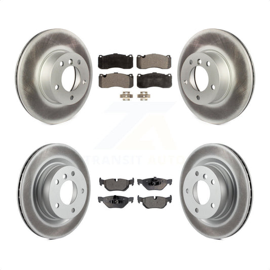 [Avant + Arrière] Kit de disque (revêtu) et plaquette (semi-métallique) de frein pour 2012 BMW 328i Coupe avec 3.0L avec 340mm Diameter Rotor KGF-101035 par Transit Auto