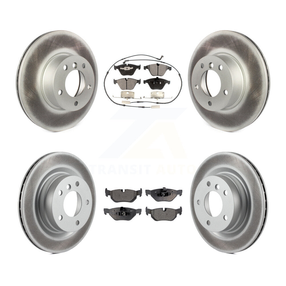 [Avant + Arrière] Kit de disque (revêtu) et plaquette (semi-métallique) de frein pour BMW 328i 323i KGF-101039