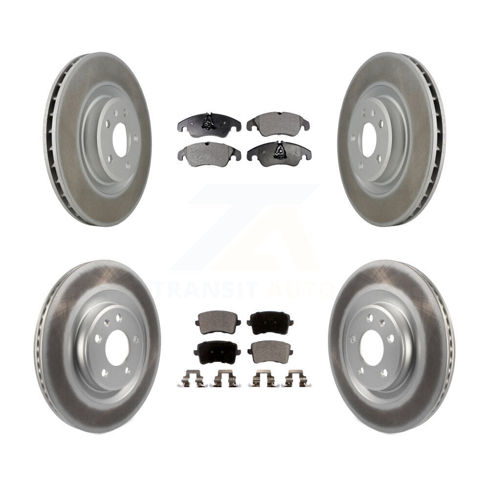 [Avant + Arrière] Kit de disque (revêtu) et plaquette (semi-métallique) de frein pour Audi Q5 S5 KGF-101048