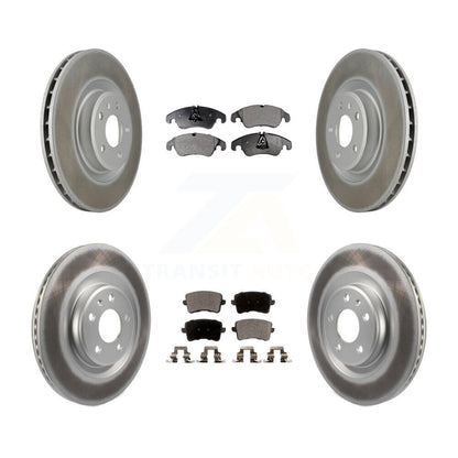 [Avant + Arrière] Kit de disque (revêtu) et plaquette (semi-métallique) de frein pour Audi Q5 S5 KGF-101048