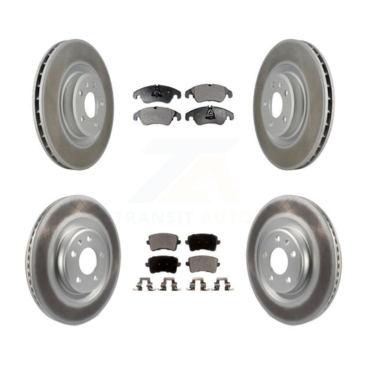 [Avant + Arrière] Kit de disque (revêtu) et plaquette (semi-métallique) de frein pour Audi Q5 S5 KGF-101048