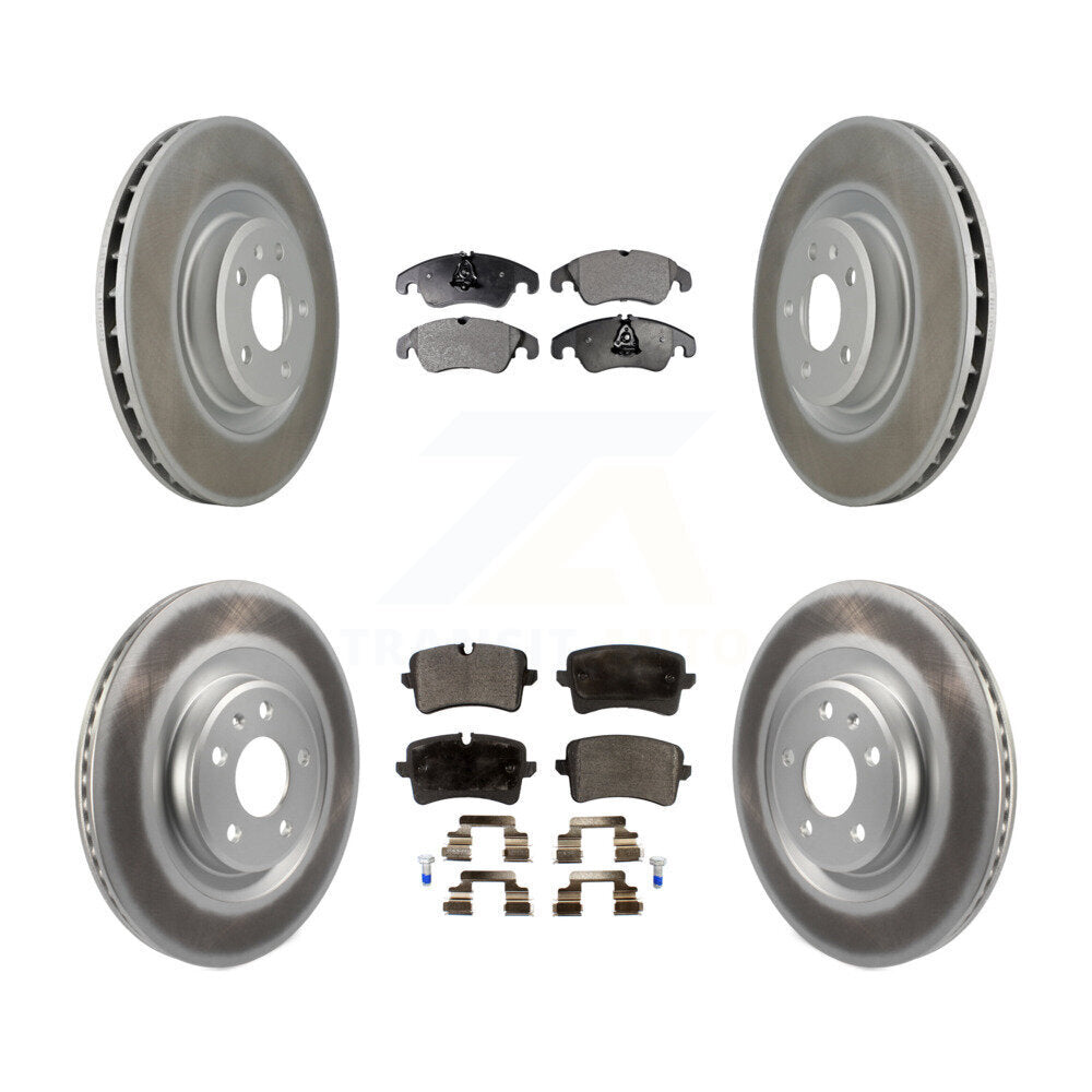 [Avant + Arrière] Kit de disque (revêtu) et plaquette (semi-métallique) de frein pour Audi A6 Quattro A7 KGF-101049