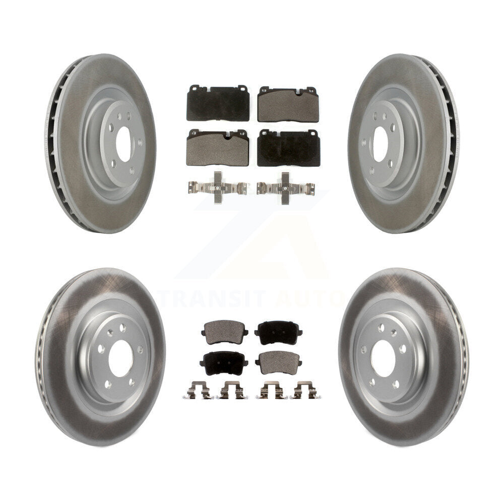[Avant + Arrière] Kit de disque (revêtu) et plaquette (semi-métallique) de frein pour Audi Q5 KGF-101050