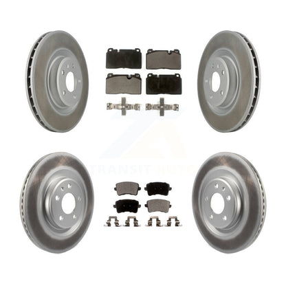 [Avant + Arrière] Kit de disque (revêtu) et plaquette (semi-métallique) de frein pour Audi Q5 KGF-101050