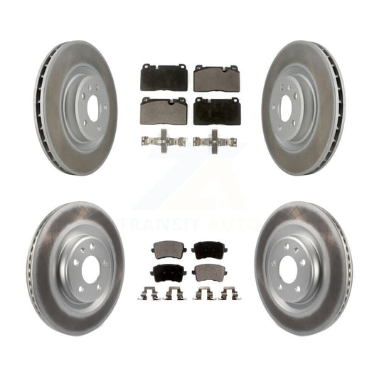 [Avant + Arrière] Kit de disque (revêtu) et plaquette (semi-métallique) de frein pour Audi Q5 KGF-101050