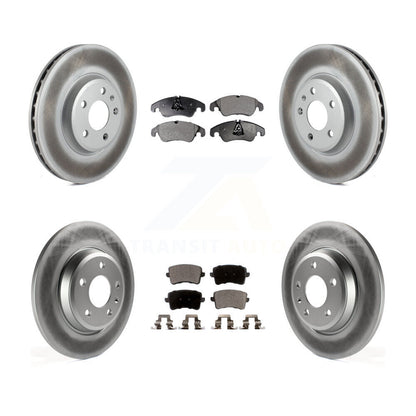 [Avant + Arrière] Kit de disque (revêtu) et plaquette (semi-métallique) de frein pour Audi Q5 A4 Quattro A5 KGF-101051