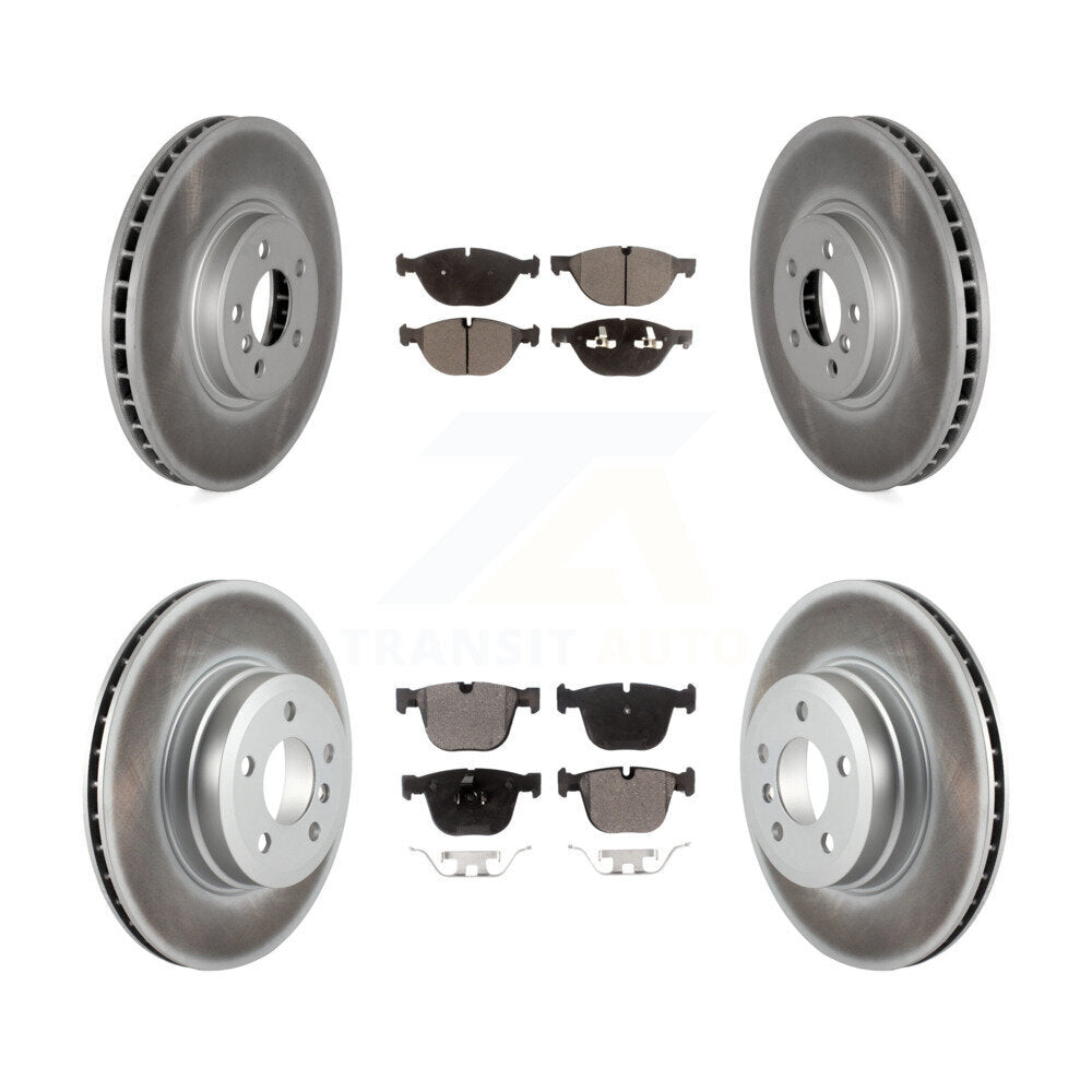 [Avant + Arrière] Kit de disque (revêtu) et plaquette (semi-métallique) de frein pour BMW X5 X6 xDrive50i KGF-101055