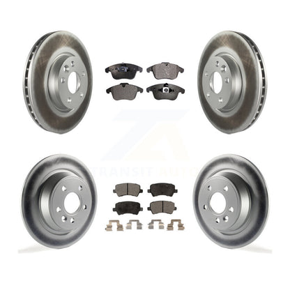 [Avant + Arrière] Kit de disque (revêtu) et plaquette (semi-métallique) de frein pour 2012-2015 Land Rover Range Evoque KGF-101058