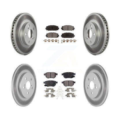 [Avant + Arrière] Kit de disque (revêtu) et plaquette (semi-métallique) de frein pour Lexus CT200h KGF-101063