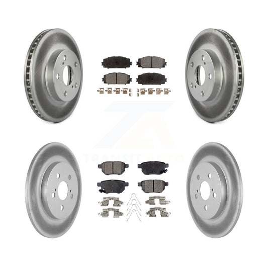 [Avant + Arrière] Kit de disque (revêtu) et plaquette (semi-métallique) de frein pour Lexus CT200h KGF-101063