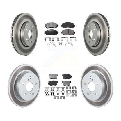 [Avant + Arrière] Kit de disque (revêtu) et plaquette (semi-métallique) de frein pour 2010-2013 Suzuki Kizashi KGF-101083