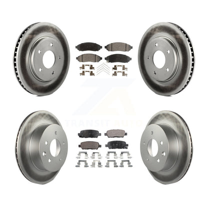 [Avant + Arrière] Kit de disque (revêtu) et plaquette (semi-métallique) de frein pour Nissan LEAF KGF-101087