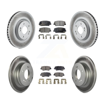 [Avant + Arrière] Kit de disque (revêtu) et plaquette (semi-métallique) de frein pour Kia Optima 2.0L KGF-101097