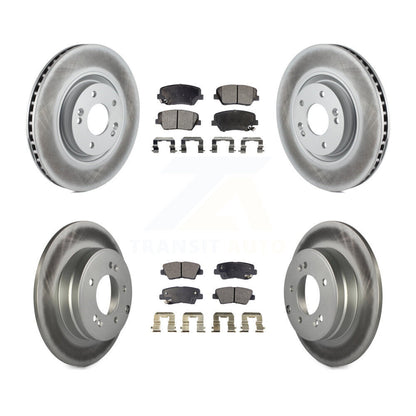 [Avant + Arrière] Kit de disque (revêtu) et plaquette (semi-métallique) de frein pour Hyundai Azera KGF-101099