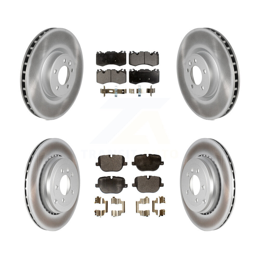 [Avant + Arrière] Kit de disque (revêtu) et plaquette (semi-métallique) de frein pour 2010-2013 Land Rover Range Sport Supercharged KGF-101106
