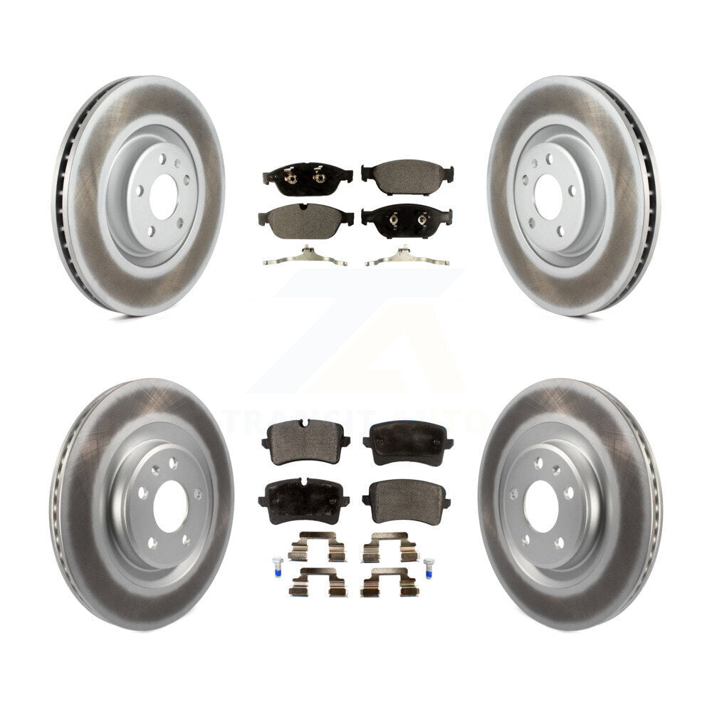 [Avant + Arrière] Kit de disque (revêtu) et plaquette (semi-métallique) de frein pour Audi A6 Quattro A7 KGF-101109
