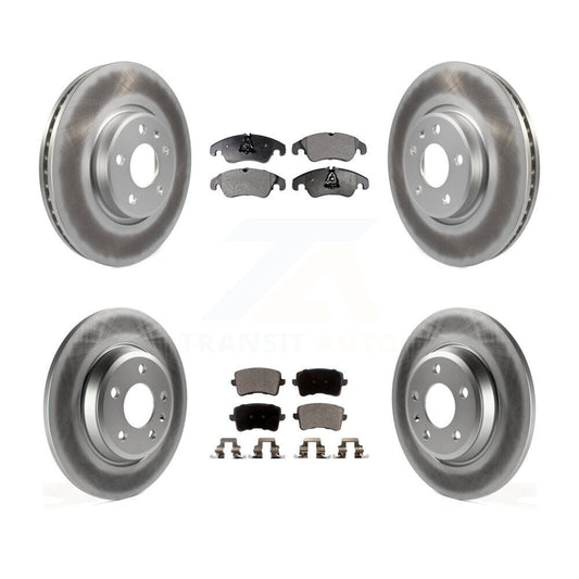 [Avant + Arrière] Kit de disque (revêtu) et plaquette (semi-métallique) de frein pour Audi A4 Q5 A5 Quattro allroad KGF-101110