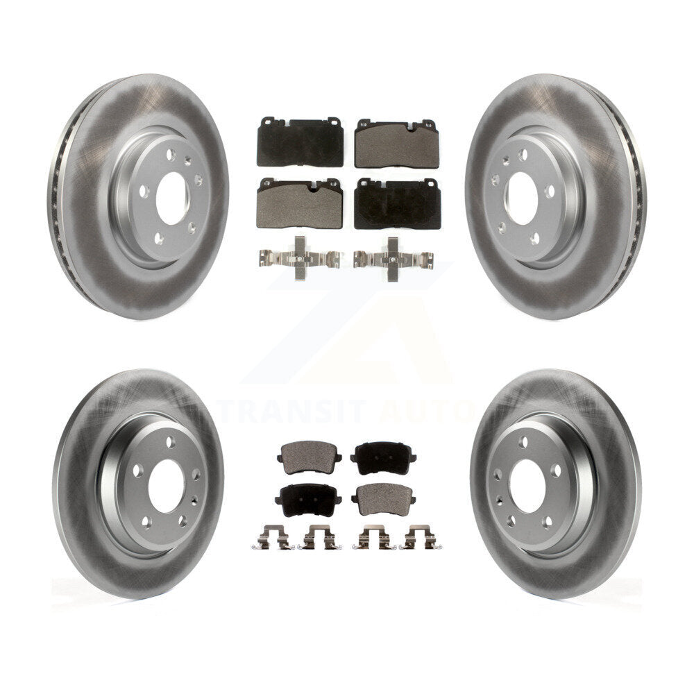 [Avant + Arrière] Kit de disque (revêtu) et plaquette (semi-métallique) de frein pour Audi Q5 KGF-101112